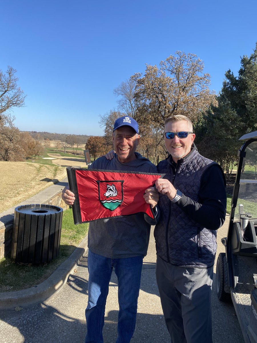 We started this 8 years ago….everyone that makes an ace gets the flag off the stick if it’s their first one (at least their 1st in my time here). Always a treat to present the flag to one of the nicest guys I know