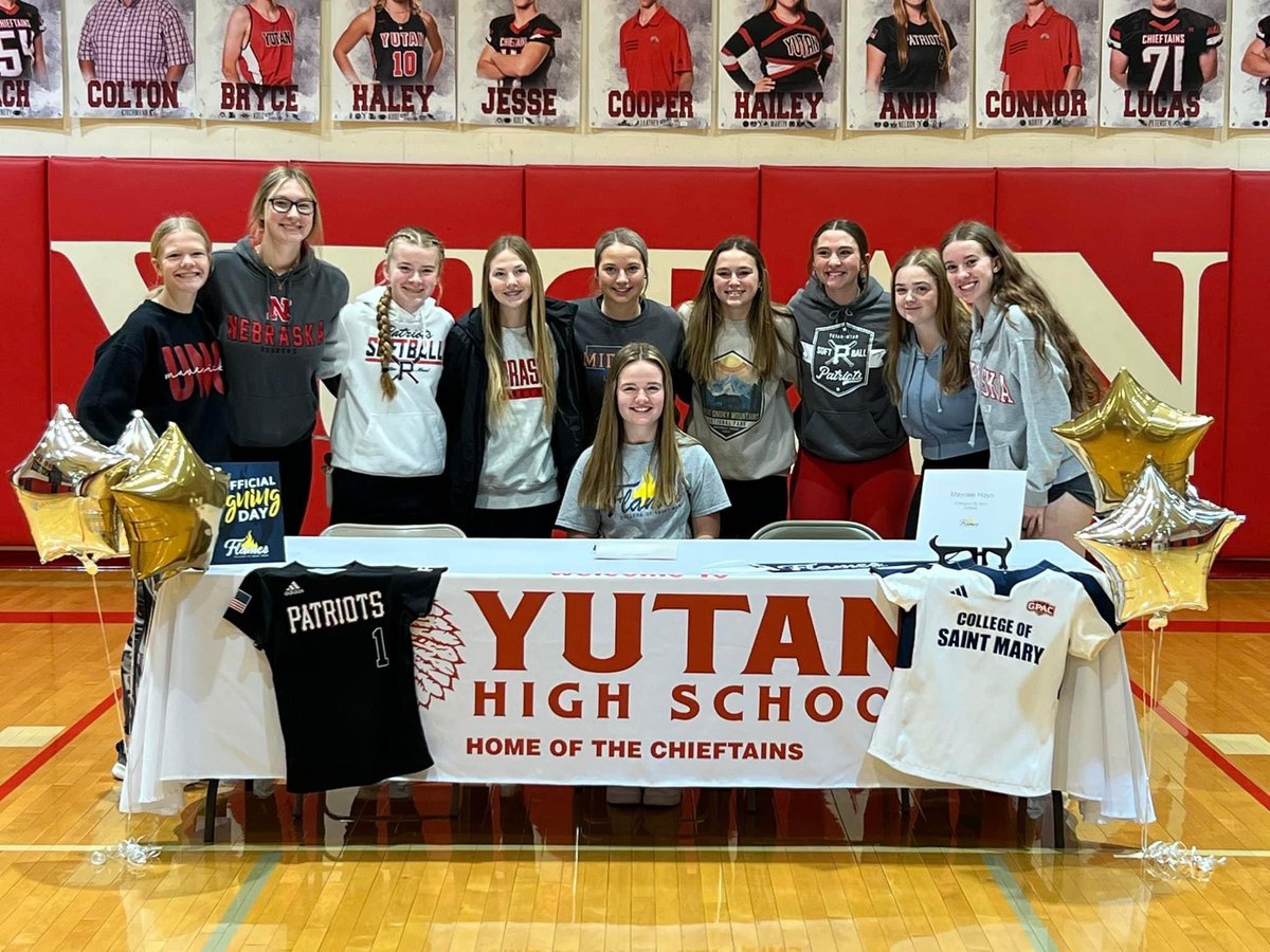 Congratulations to Maycee Hays for signing her letter of intent to play 🥎 at College of St.Mary In Omaha!  We are so proud of you!