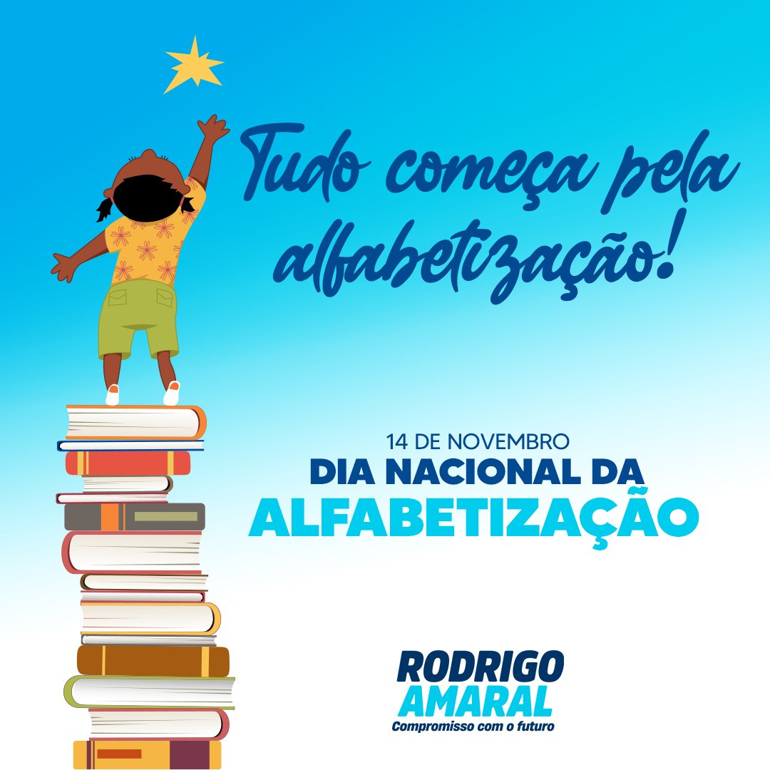 amaralrodrigo_'s tweet photo. 📚 Alfabetizar é mais do que ensinar simples letras e palavras: é celebrar o conhecimento, a imaginação e liberdade.

#RodrigoAmaral #CompromissoComOFuturo #DiaDaAlfabetização #Educação https://t.co/7FHN2yKXSM