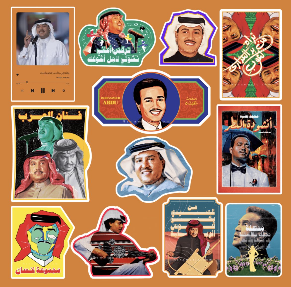 —جديد نسعد ونطرب❤️‍🔥
ستيكرات موسيقية بتصاميم تملّي جهازك حياااة
لفنان العرب محمد عبده🤩🎼!
—
متوفرة في موقعنا:
nsnamusic.com/OqdAqvm