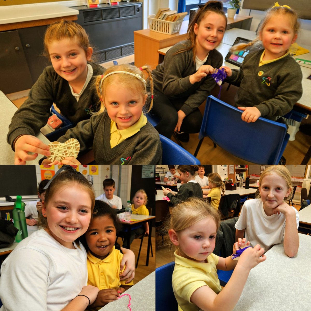 Year6TSP's tweet image. We nurtured our buddies through a #TSPArt project this afternoon. The link to our Celebration of Kindness Week was quite clear! #Nurture 💚