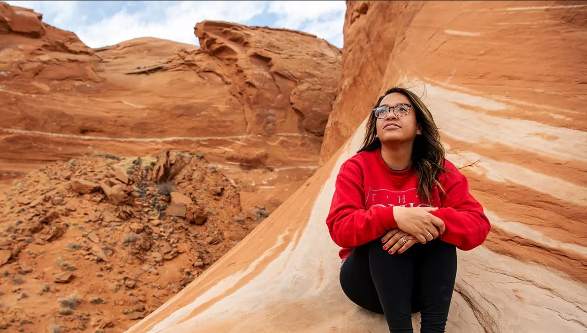 Serving in Navajo Nation, Dr. Christina Knight has pushed through hardship & self-doubt, strengthening her resolve to provide the kind of advocacy that changed her life. Read this Buckeye's incredible story in recognition of Native American Heritage Month: bit.ly/40uFbk1