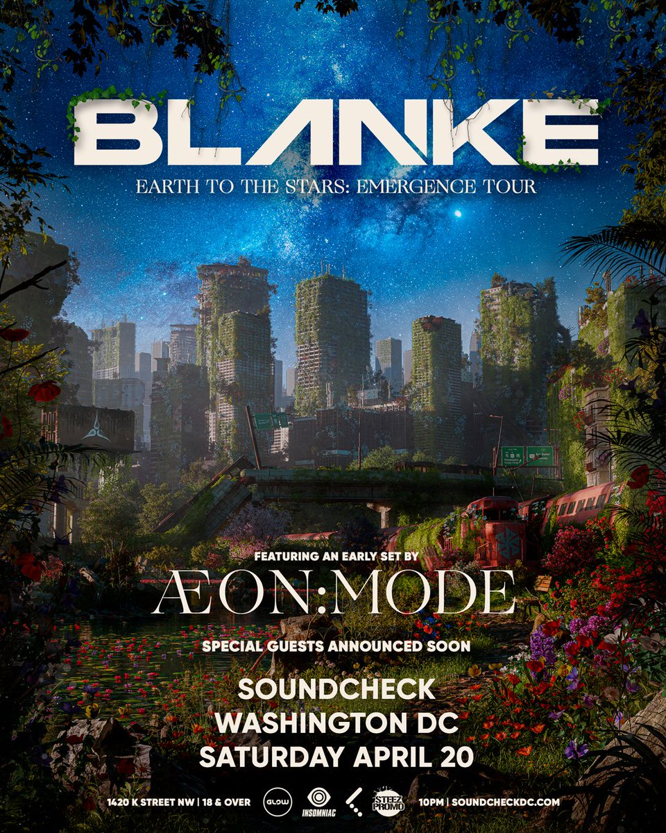 soundcheckdc's tweet image. 𝙄𝙉𝘾𝙊𝙈𝙄𝙉𝙂!📲🔊

🌟Friday, 1/26 – @nostalgixmusic’s Star City Tour

🌟Saturday, 4/20 – @blankemusic’s Earth to the Stars: Emergence Tour with an early set from @aeon_music  

Tickets for #Nostalgix &amp;amp; tickets for #Blanke are on sale Friday, 11/17 🔗 Soundcheckdc.com