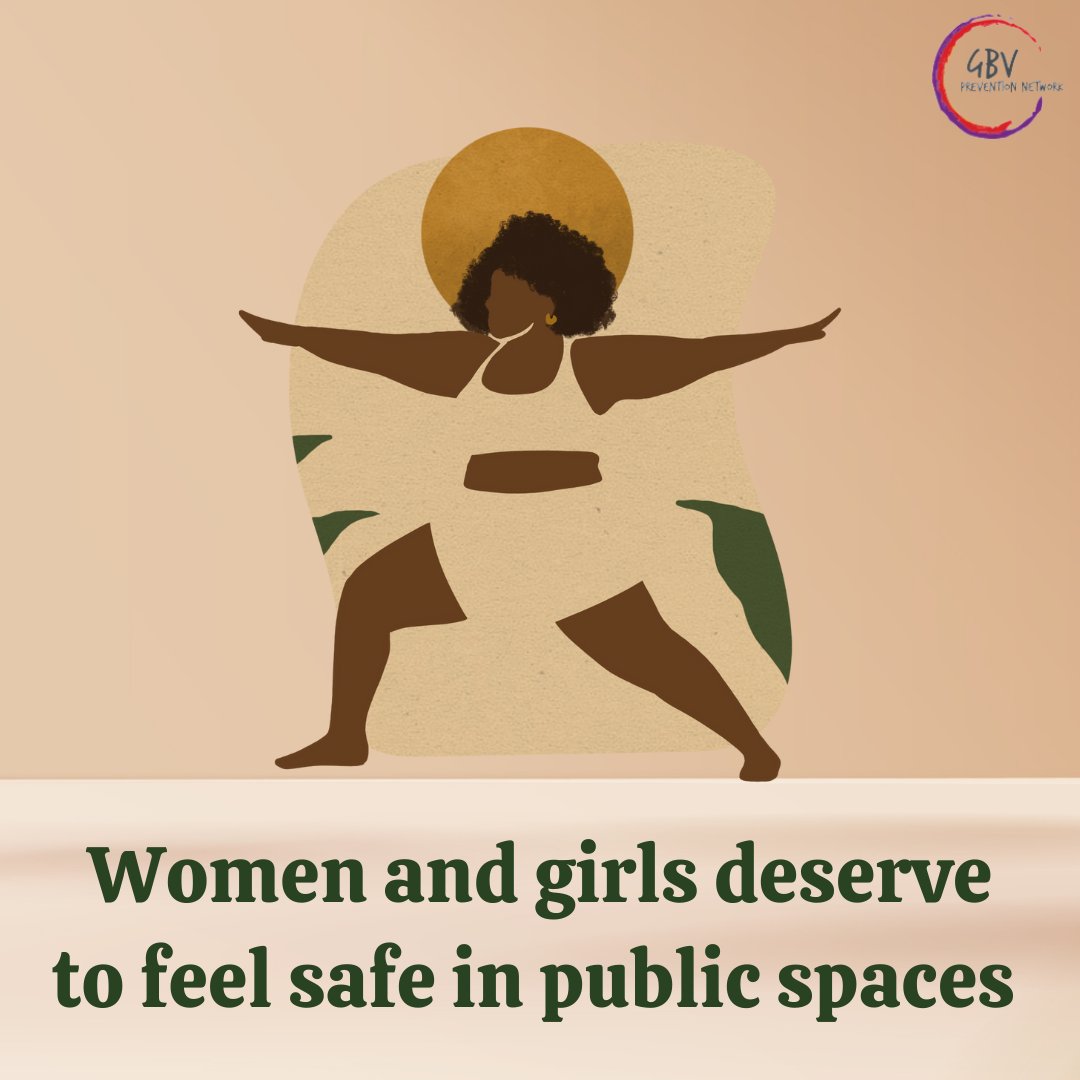 GBVnet's tweet photo. Every girl and woman has a right to physical safety.   

Yet, girls &amp; women continue to experience street harassment &amp; other forms of public assault such as catcalling, wolf-whistling, honking, groping etc.  

How can we ensure girls' and women's physical safety in public spaces? https://t.co/MSBAeidNbC