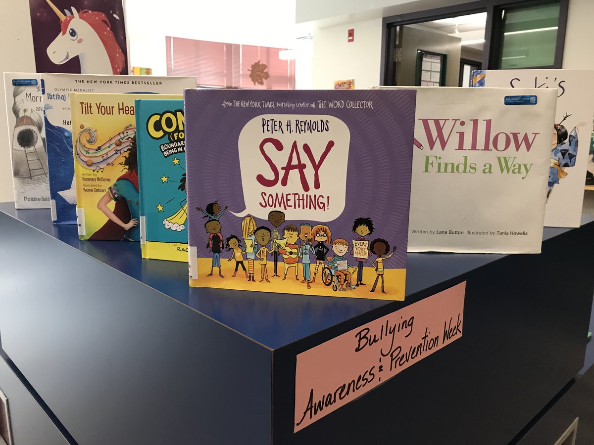 Nov 13-17 is Bullying Awareness and Prevention Week. Here's some of what we're reading in the library to promote kindness at Lady Evelyn Alternative School.
<a href="/OCDSB/">OCDSB</a> 
<a href="/OCDSBLibrairies/">Libraries in the OCDSB</a>