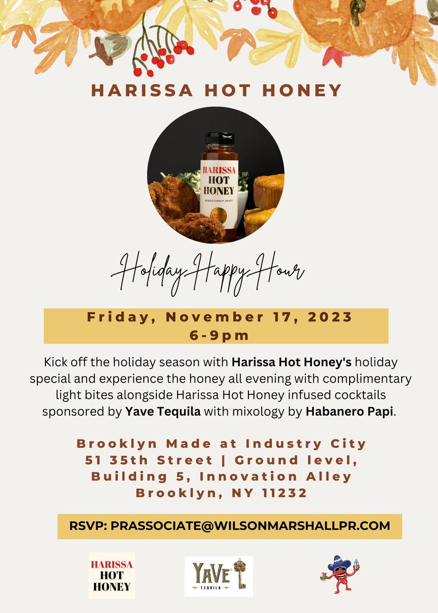 Harlem_CC's tweet photo. Harissa Hot Honey, a 2023 Harlem Entrepreneurial Fund Growth Path participant, will be at Industry City in BK this Friday. Harissa Hot Honey is locally sourced honey infused with the aromatic spices of artisanal harissa.  #shopsmall #shoplocal #smallbusinesses. https://t.co/19999uojDF
