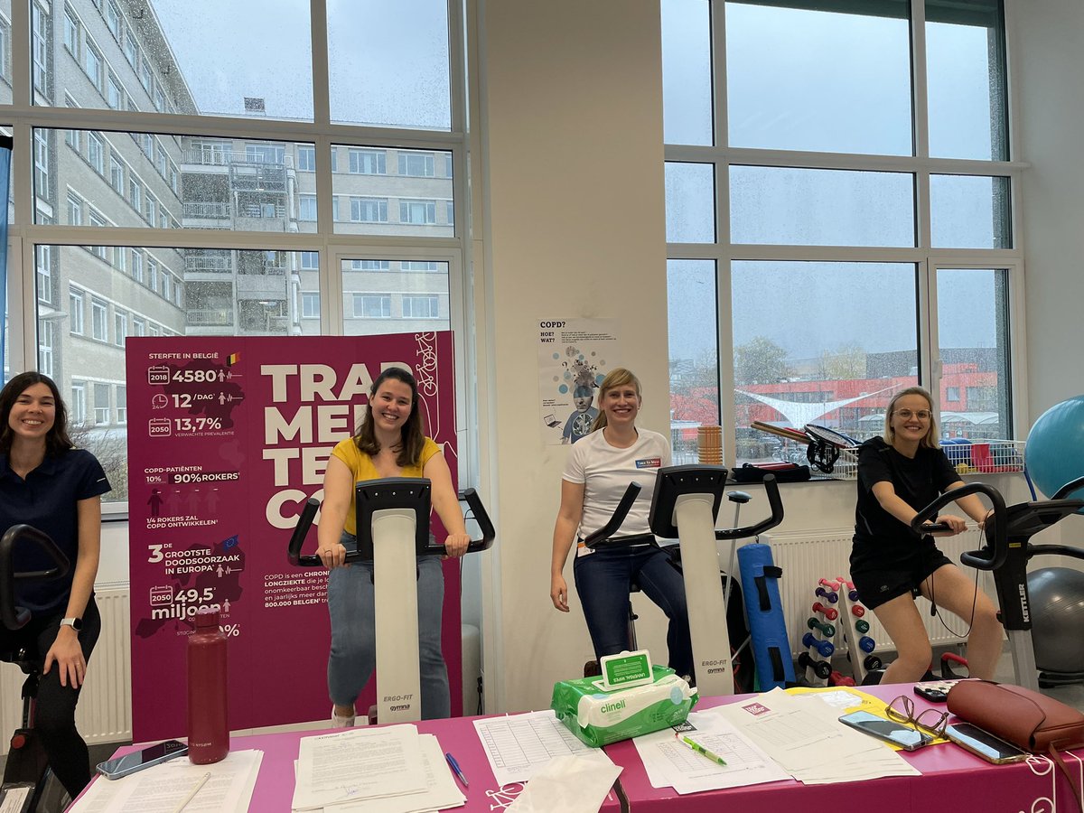 Demeyer_H's tweet photo. Cycling together with our team @Reva_UGent for the #WorldCOPDDay! @HermansFien @eva_arents @ManonKinaupenne @ugent_fge https://t.co/xKAg10BBgs