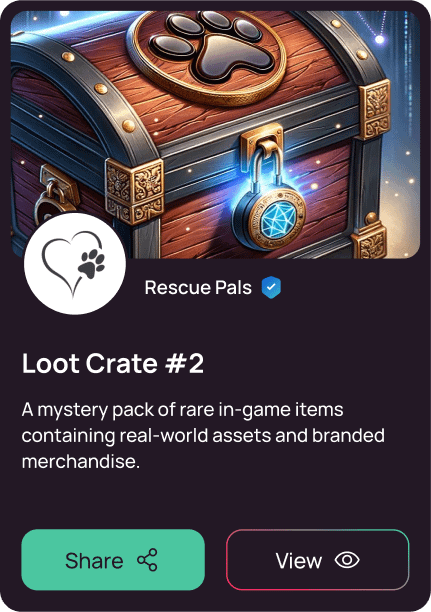 @RescuePalsNFT, built by <a href="/Threetoesloth1/">Hungarian Horntail</a> will start issuing Creds to players to certify their gaming achievements and verify their participation in community events.
