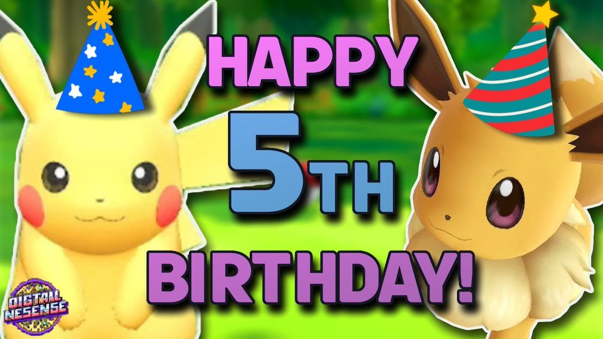 A new episode is up where we celebrate Poke.kn Lets Go's 5th birthday!!! Be sure to check it out and like and subscribe. youtu.be/DVcCe2BSitM