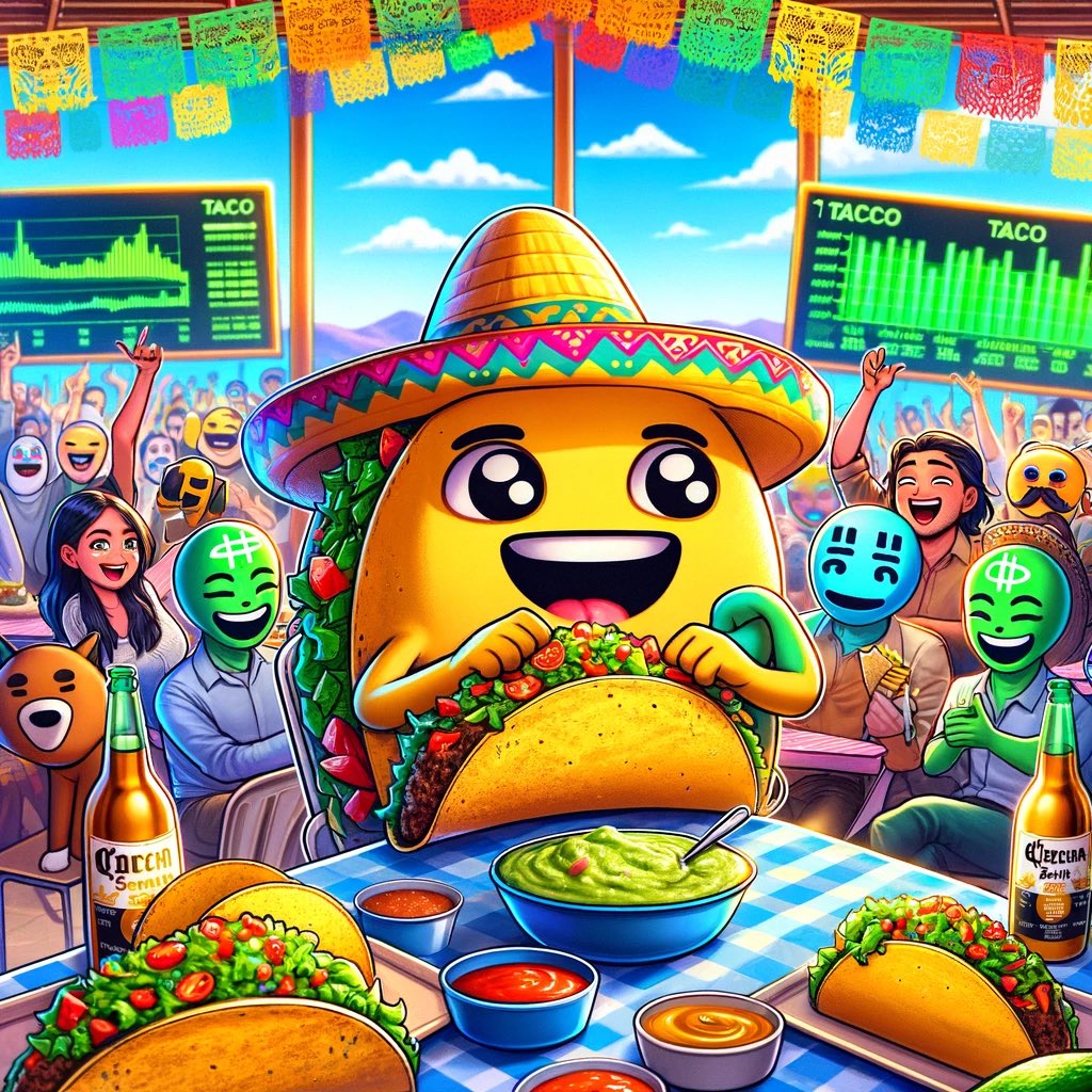 SatireStash's tweet photo. 🌮✨ Crunch into Taco Tuesday with a side of humor courtesy of $STSH! No charts, just churros and chuckles. Let’s shell-ebrate good times and great memes!
#TacoTuesday #STSHFun #MemeFeast #JustForLaughs #TacoToken #Token #Memecoin #MemeLand #Cryptocurency #MemeCoinSeason https://t.co/JLPgnh88L2