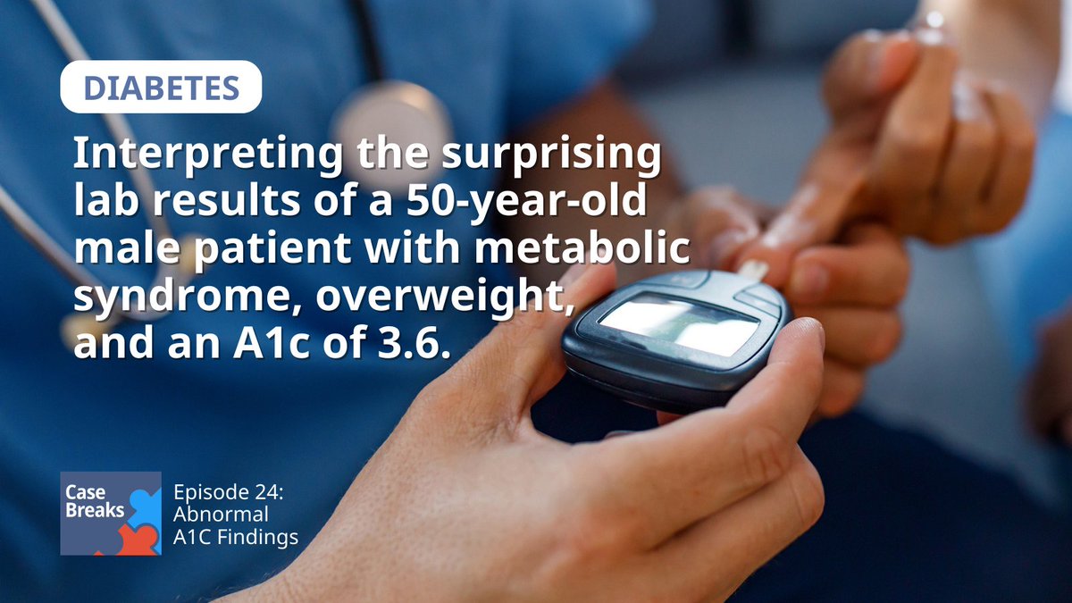 medcentralmd's tweet photo. In this episode of the #CaseBreaks podcast, @DoctorEndocrine and Joseph Winchell, MD discuss surprising lab results for a patient with #metabolicsyndrome. https://t.co/1GEVI2ecN3 #WorldDiabetesDay #MedTwitter https://t.co/PFkIufT2OP