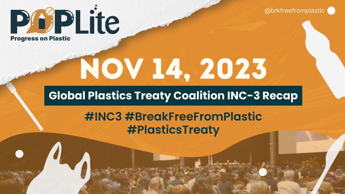 #BreakFreeFromPlastic (@brkfreeplastic) on Twitter photo On the second day of #INC3 negotiations for a #PlasticsTreaty–while contact groups continue until the evening–here are #BreakFreeFromPlastic highs ✅ lows ❌from the plenary and events today: On the second day of #INC3 negotiations for a #PlasticsTreaty–while contact groups continue until the evening–here are #BreakFreeFromPlastic highs ✅ lows ❌from the plenary and events today: