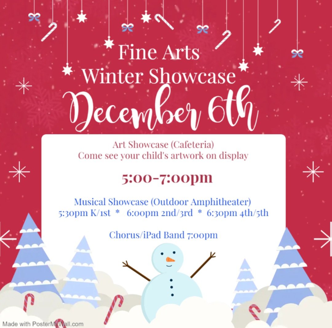 Mark your calendars we have our Annual Wintershowcase coming up!!