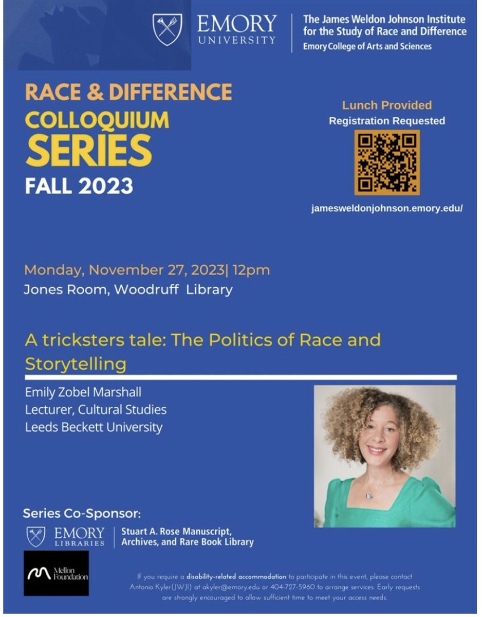 Very much looking forward to delivering this lecture at @EmoryUniversity in Atlanta this month!
