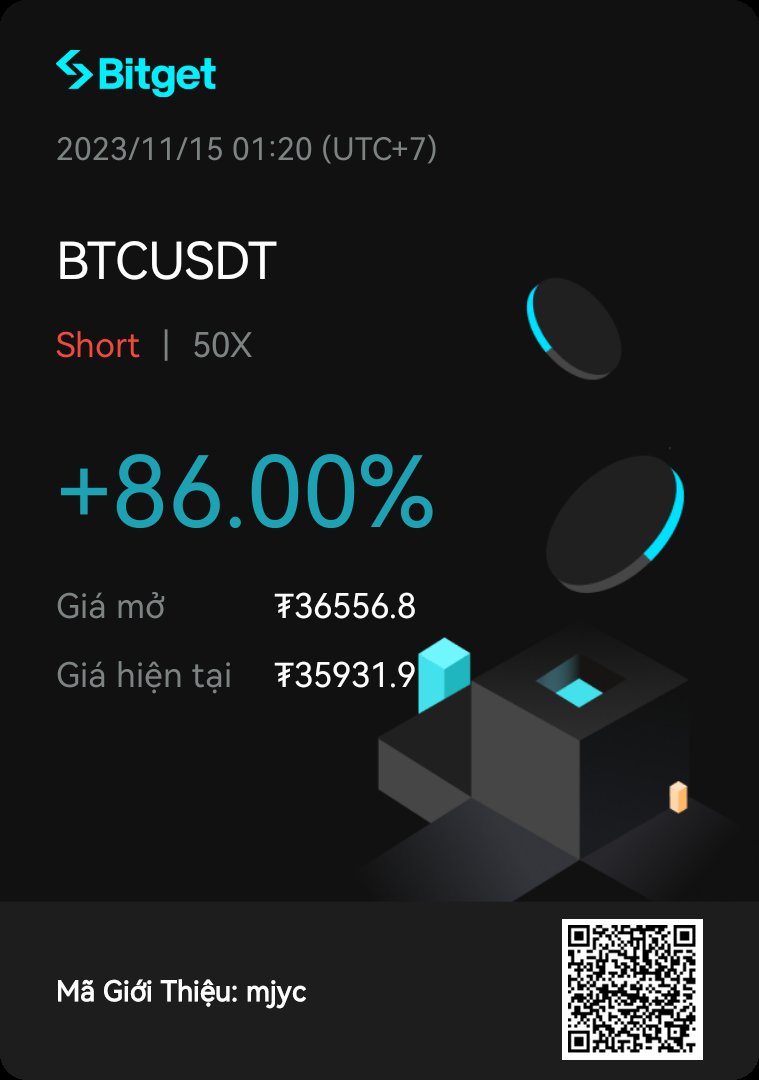 Chờ mãi mới dám sell #btc