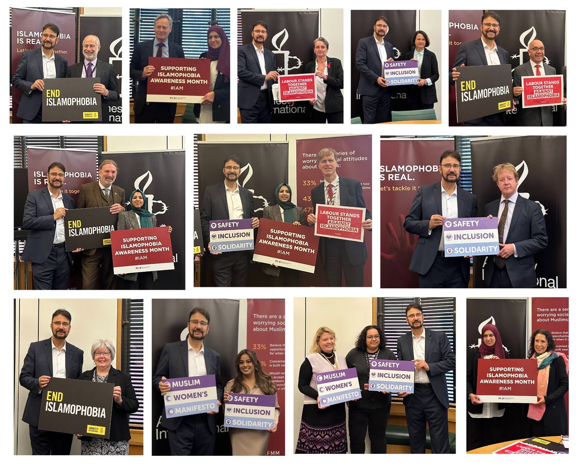 Today I marked Islamophobia Awareness Month with @MuslimCouncil @AmnestyUK @MuslimWomenUK Thank you to all MPs who came to show their commitment to fighting Islamophobia. Cross-party action is vital if we are to effectively tackle this hatred for good. #IAM2023