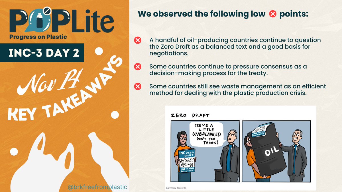 #BreakFreeFromPlastic #PlasticsTreaty #INC3 #Nov14 lows ❌