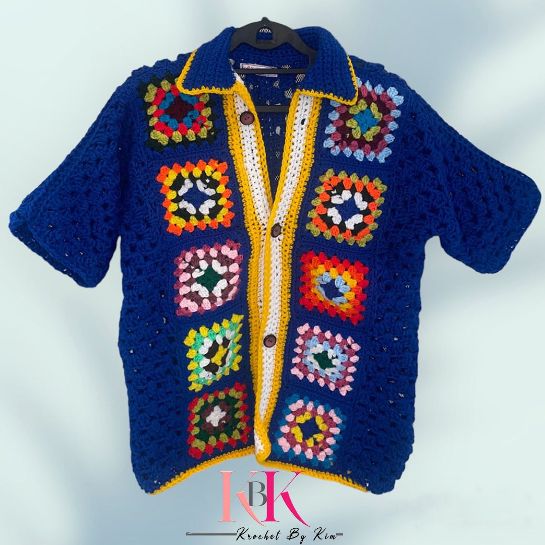 CROCHET CUSTOM BUTTON UP SHIRT BY KROCHETBYKIM 
Instagram.com/Krochetbykimm 
#crochetmenshirt #crochetdesigns #crochetfashion