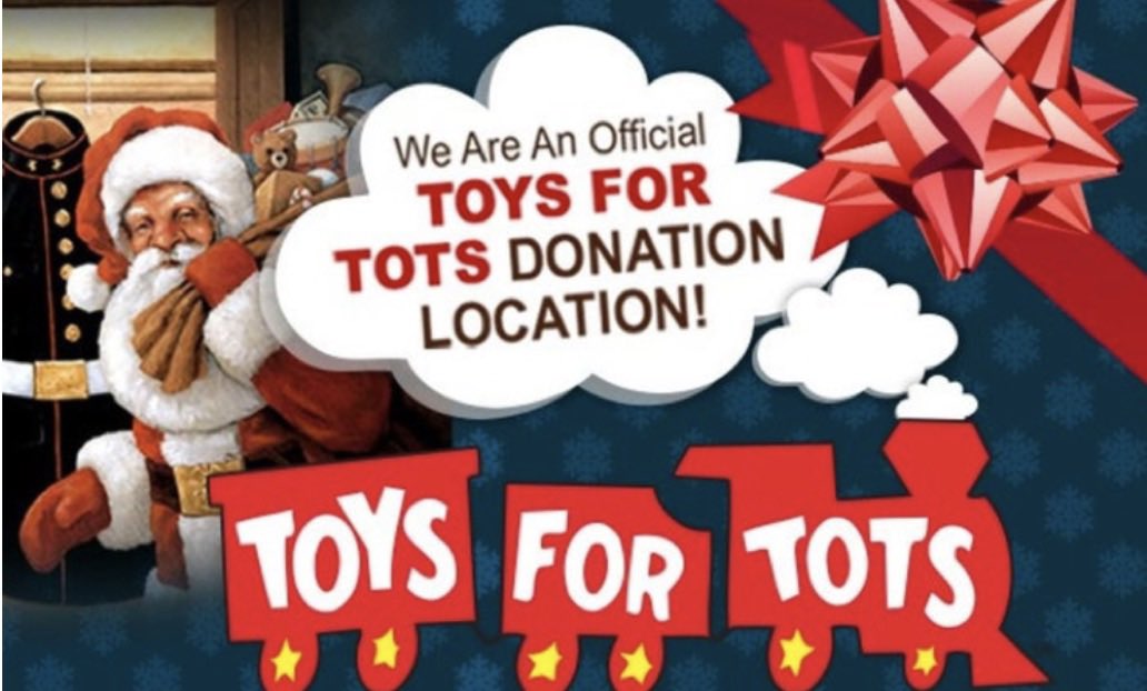 We are excited to be an Official Toys For Tots donation location! Please drop off a NEW, UNWRAPPED toy and receive a free small draft beer now through December 14.