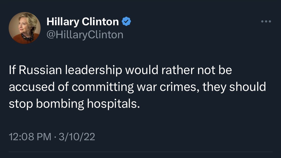 totally agree, hillary