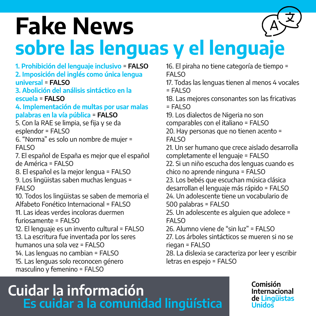 relifargentina's tweet photo. Cuidar la información es cuidar a la comunidad lingüística https://t.co/lDjtn9szxc