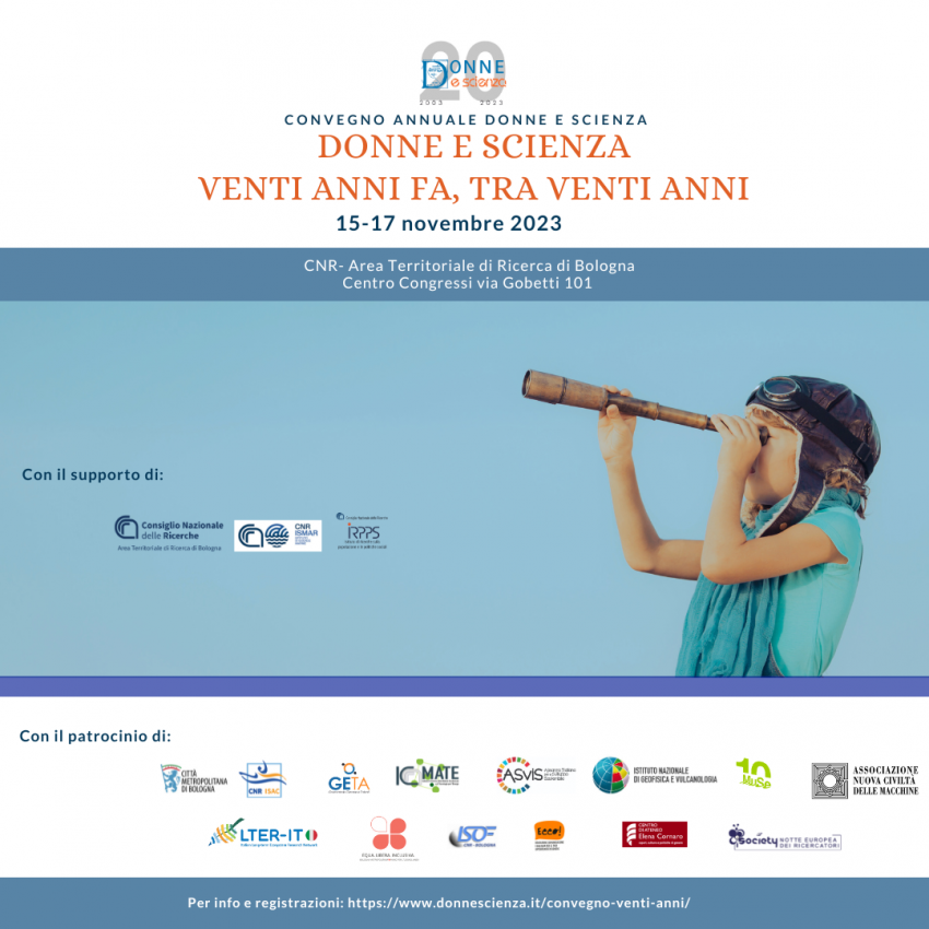 📢Inizia domani il 20° convegno annuale "Donne e Scienza", presso l'Area della Ricerca CNR di Bologna, con <a href="/cnr_icmate/">CNR ICMATE</a> tra gli organizzatori.

Alle 15:15 la keynote di Anne Pépin (DG RTD, <a href="/EU_Commission/">European Commission</a>).

👉Info: donnescienza.it/convegno-venti…

🔗streaming: l.cnr.it/donnescienza20…