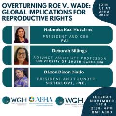 What does the changing US landscape of abortion mean for global #SRHR programs dependent on donor funding? Join session 4216.0 in room A303, GWCC to discuss steps we can take to ensure sexual & reproductive health access continues #APHA2023 #GlobalHealth @DazonDiallo