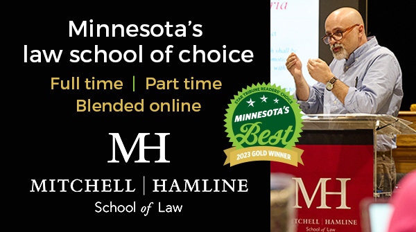 The most important thing is that you pursue justice. When and where you learn the law is up to you.
Choose between @mitchellhamline’s multiple enrollment options—FT, PT, day, evening,
on campus, or blended online—to find what fits your life.

Join us: l8r.it/utKc