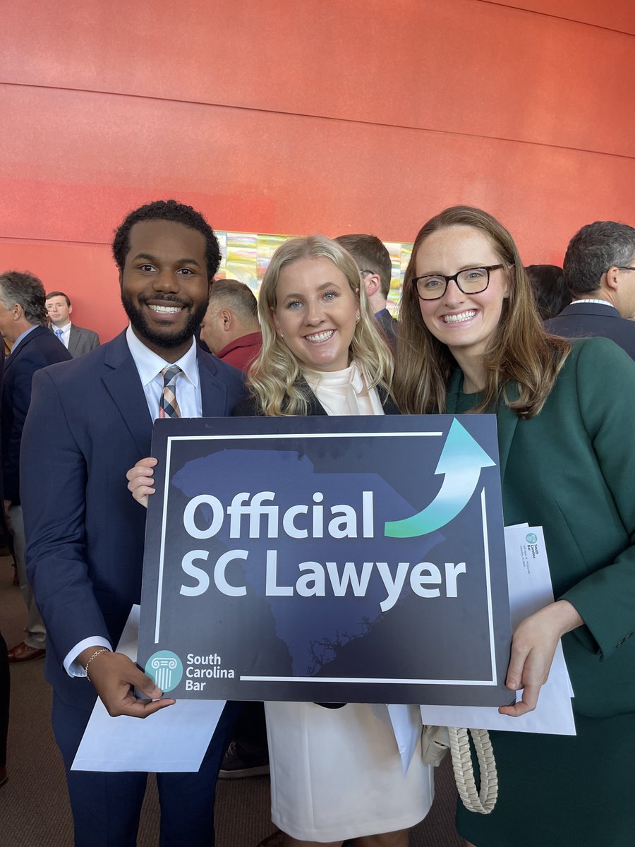 SCBAR's tweet photo. Congratulations to our newest attorneys, sworn into the SC Bar! ⚖️ Your hard work and dedication have paid off, and your journey in the legal profession begins now. We're excited to see you make a positive impact on the world of law. #SCBar #raisingthebar https://t.co/pm7CH8jlE6