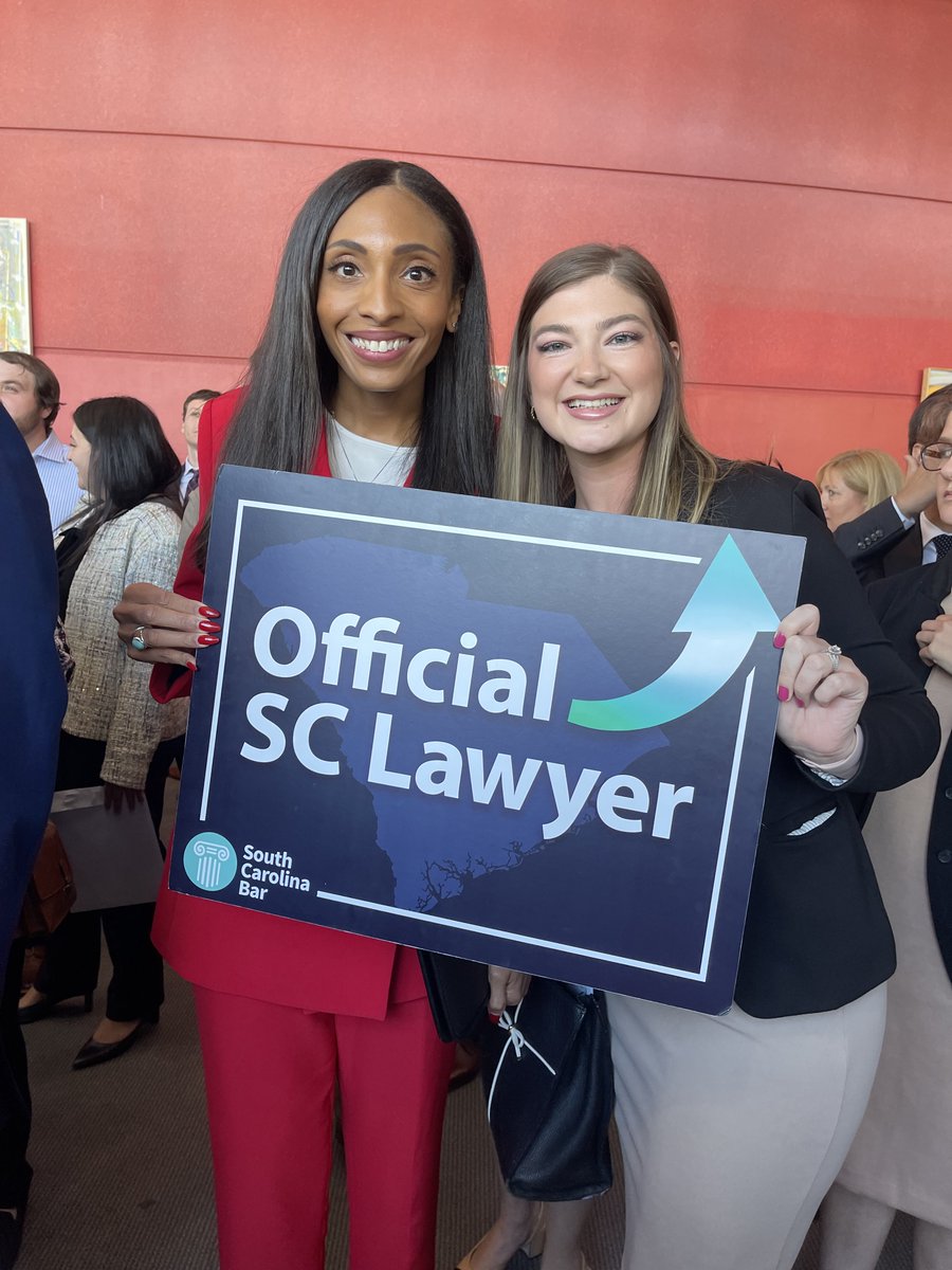 SCBAR's tweet photo. Congratulations to our newest attorneys, sworn into the SC Bar! ⚖️ Your hard work and dedication have paid off, and your journey in the legal profession begins now. We're excited to see you make a positive impact on the world of law. #SCBar #raisingthebar https://t.co/pm7CH8jlE6