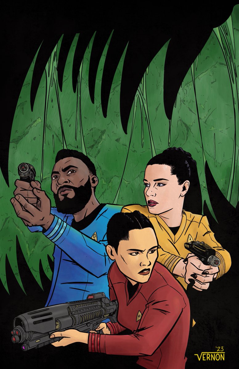 Vernon Smith (@vernondraws) on Twitter photo Here’s a <a href="/StarTrek/">Star Trek</a> #StrangeNewWorlds piece I drew featuring 3 favorite badasses: #DrMBenga, <a href="/RebeccaRomijn/">Rebecca Romijn</a> (Number One), and <a href="/christinachongx/">Christina Chong</a> (La’an) Can’t wait for Season 3on <a href="/StarTrekOnPPlus/">Star Trek on Paramount+</a> I’d love to do a #StarTrek comic cover for <a href="/IDWPublishing/">IDW Publishing</a> if they’re watching. #Gorn Here’s a <a href="/StarTrek/">Star Trek</a> #StrangeNewWorlds piece I drew featuring 3 favorite badasses: #DrMBenga, <a href="/RebeccaRomijn/">Rebecca Romijn</a> (Number One), and <a href="/christinachongx/">Christina Chong</a> (La’an) Can’t wait for Season 3on <a href="/StarTrekOnPPlus/">Star Trek on Paramount+</a> I’d love to do a #StarTrek comic cover for <a href="/IDWPublishing/">IDW Publishing</a> if they’re watching. #Gorn