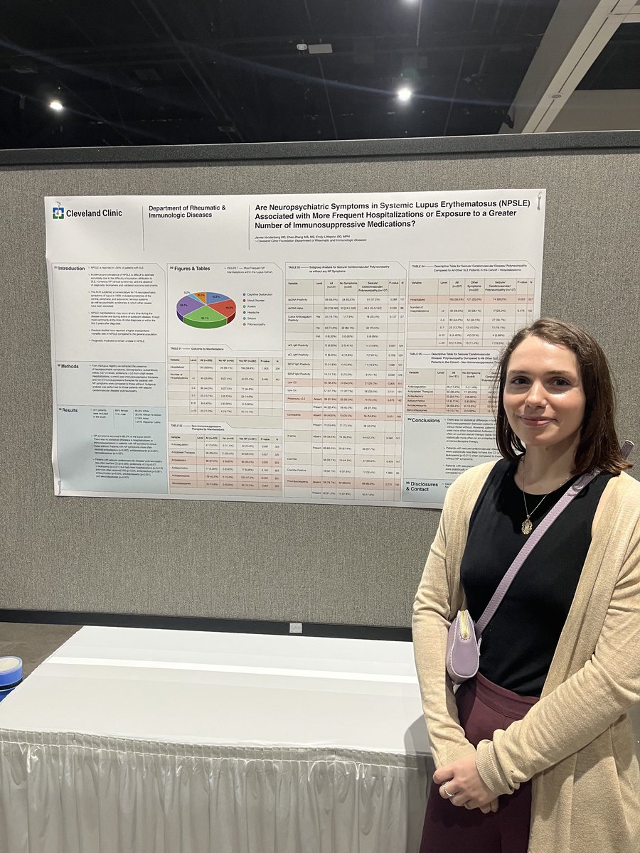 Rula Hajj-Ali (@rulahajjalimd) on Twitter photo Check out the work by Dr Vondenberg in SLE. NPSLE is associated with more hospitalization and immunosuppressive therapy <a href="/JVondenberg/">James Vondenberg</a> <a href="/CleClinicMD/">Cleveland Clinic MD</a> #ACR23 <a href="/LupusOrg/">Lupus Foundation of America</a> Check out the work by Dr Vondenberg in SLE. NPSLE is associated with more hospitalization and immunosuppressive therapy <a href="/JVondenberg/">James Vondenberg</a> <a href="/CleClinicMD/">Cleveland Clinic MD</a> #ACR23 <a href="/LupusOrg/">Lupus Foundation of America</a>