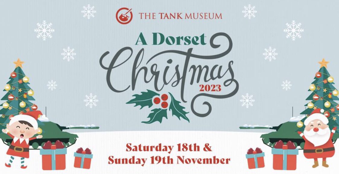 I’m looking forward to “A Dorset Christmas Fair 2023 at The Tank Museum” this weekend! I will be attending with my Remembrance Collection art on Saturday 18th Nov & I look forward to seeing you there…and seeing Santa arrive on his tank! @TankMuseum 
#adorsetchristmas @DorsetTeam