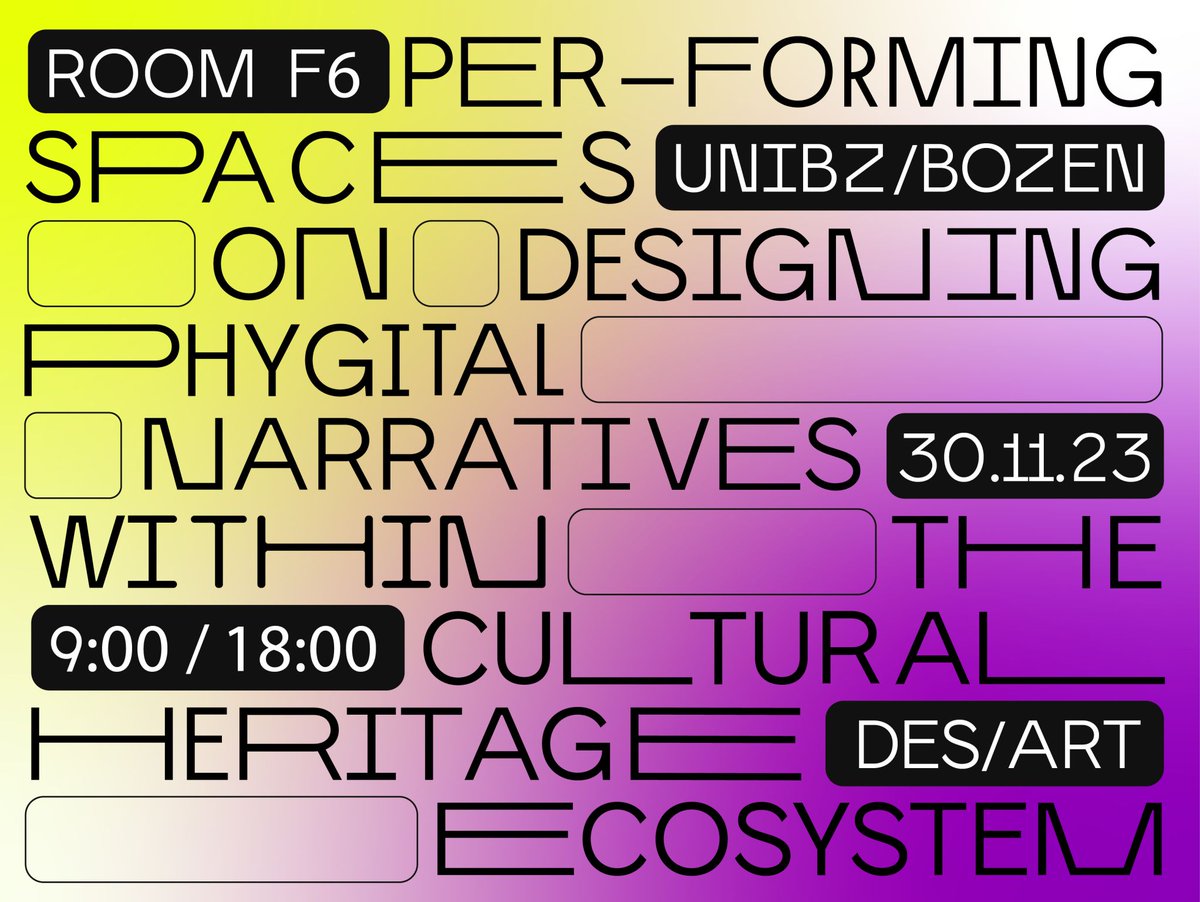 Lins Derry (@linsderry) on Twitter photo ๐ฏ๐๐ Looking forward to co-presenting at Per-Forming Spaces with <a href="/dariorodighiero/">Dario Rodighiero</a> our work at <a href="/metalabharvard/">metaLAB (at) Harvard & FU Berlin</a> that intersects the theme of "Designing Phygital Narratives within the Cultural Heritage Ecosystem." โ๏ธ Signup: eventbrite.it/e/per-forming-โฆ ๐ฏ๐๐ Looking forward to co-presenting at Per-Forming Spaces with <a href="/dariorodighiero/">Dario Rodighiero</a> our work at <a href="/metalabharvard/">metaLAB (at) Harvard & FU Berlin</a> that intersects the theme of "Designing Phygital Narratives within the Cultural Heritage Ecosystem." โ๏ธ Signup: eventbrite.it/e/per-forming-โฆ