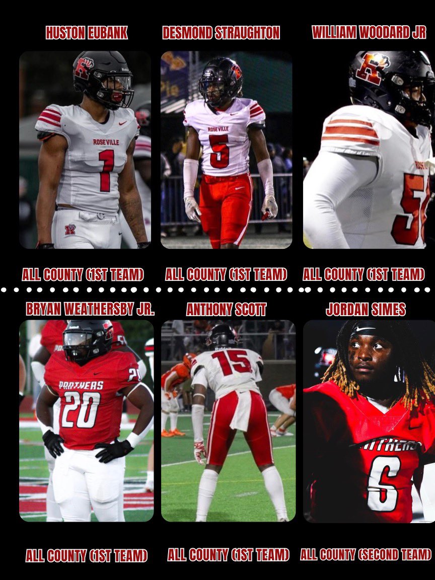 Congratulations to our guys who made the All County Team! 

#RFB