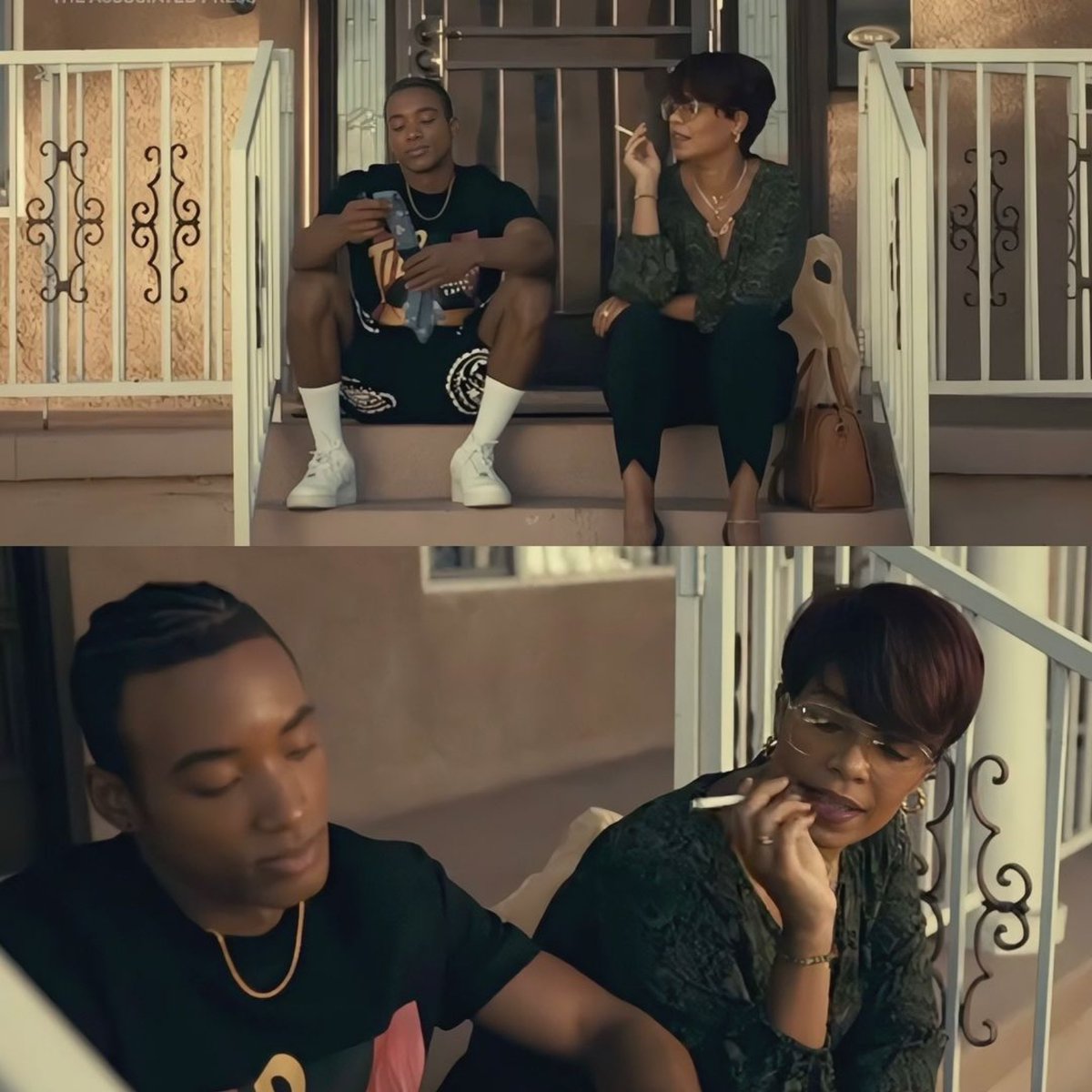 Brandon (Algee Smith) &amp; Janice (me) #YoungWildFree directed by <a href="/thembibanks/">thembi banks</a> Coming soon ❤️‍🔥