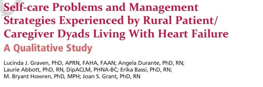 New paper out!🇺🇸 🇮🇹 Let's discover more about HF Rural Dyads in The Journal of Cardiovascular Nursing. @GravenLucinda @FSUNursing