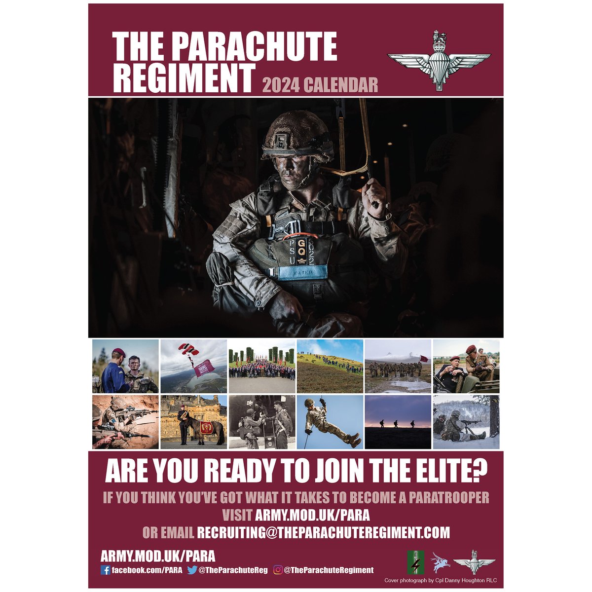 The 2024 edition of the Official Parachute Regiment Calendar has arrived and is available to order right now! airborneshop.com/2024-official-… #parachuteregiment #airborneforces #UtrinqueParatus #theparas #BritishArmy #theparachuteregiment