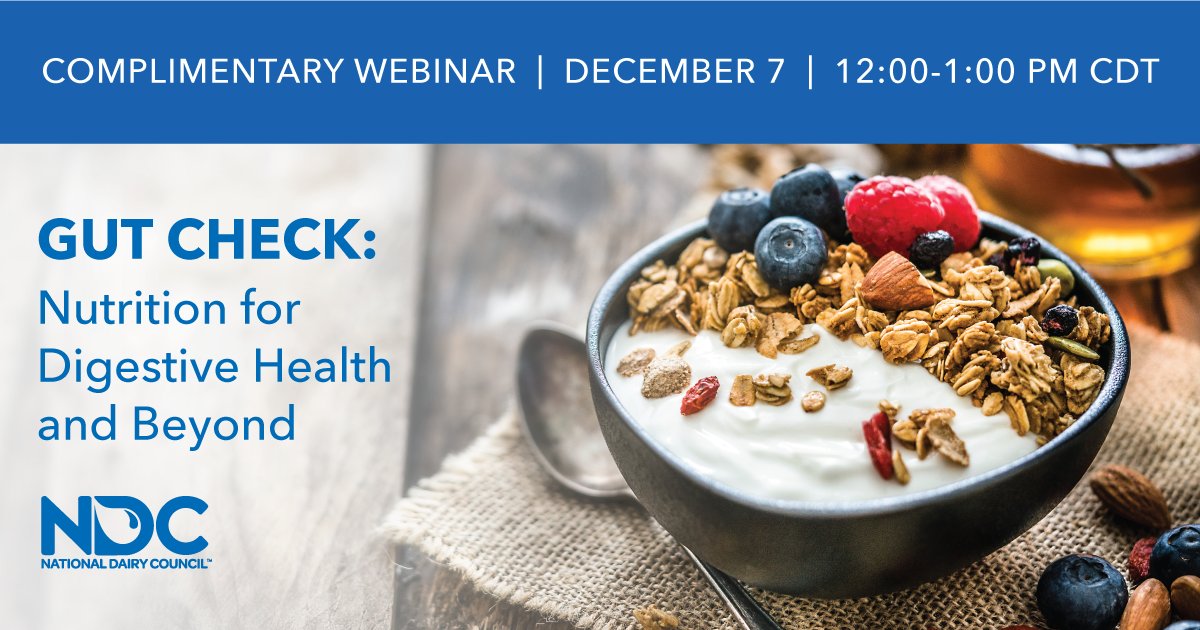 National Dairy Council (@ntldairycouncil) on Twitter photo Curious about the latest science on the human microbiome? Join us with <a href="/_AmandaRDN/">Amanda Sauceda, RD</a> and <a href="/Hannah_Holscher/">Hannah Holscher</a> on 12/7 for a webinar, Gut Check: Nutrition for Digestive Health and Beyond. Register: bit.ly/46cqJi4 #RDChat #MDChat #NutritionMyths #GutHealth Curious about the latest science on the human microbiome? Join us with <a href="/_AmandaRDN/">Amanda Sauceda, RD</a> and <a href="/Hannah_Holscher/">Hannah Holscher</a> on 12/7 for a webinar, Gut Check: Nutrition for Digestive Health and Beyond. Register: bit.ly/46cqJi4 #RDChat #MDChat #NutritionMyths #GutHealth