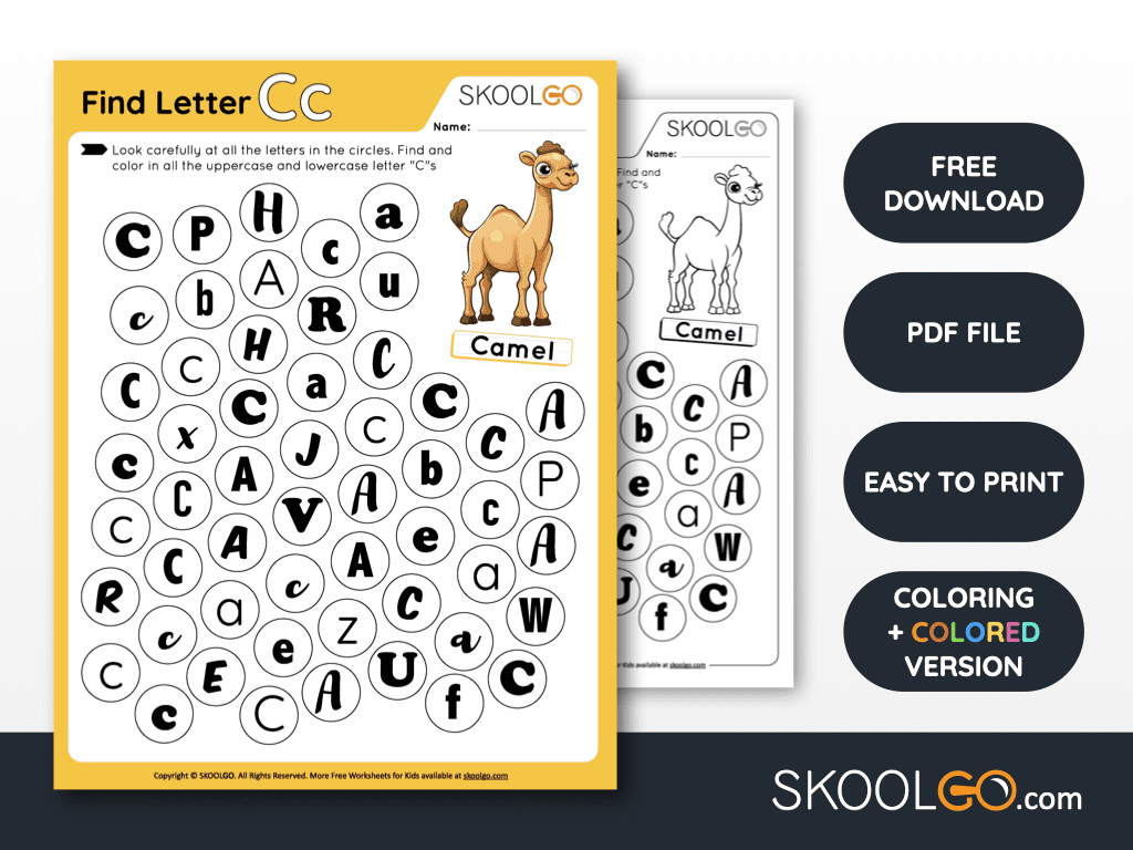 skoolgocom's tweet image. Dive into alphabet fun with our latest &quot;Find Letter C&quot; worksheet! 🕵️‍♂️ Perfect for young learners to enhance letter recognition and fine motor skills. Download, print, and watch your little ones master the ABCs with ease! 🖍️🎒 #FreeWorksheet

Download here: skoolgo.com/worksheet/find…