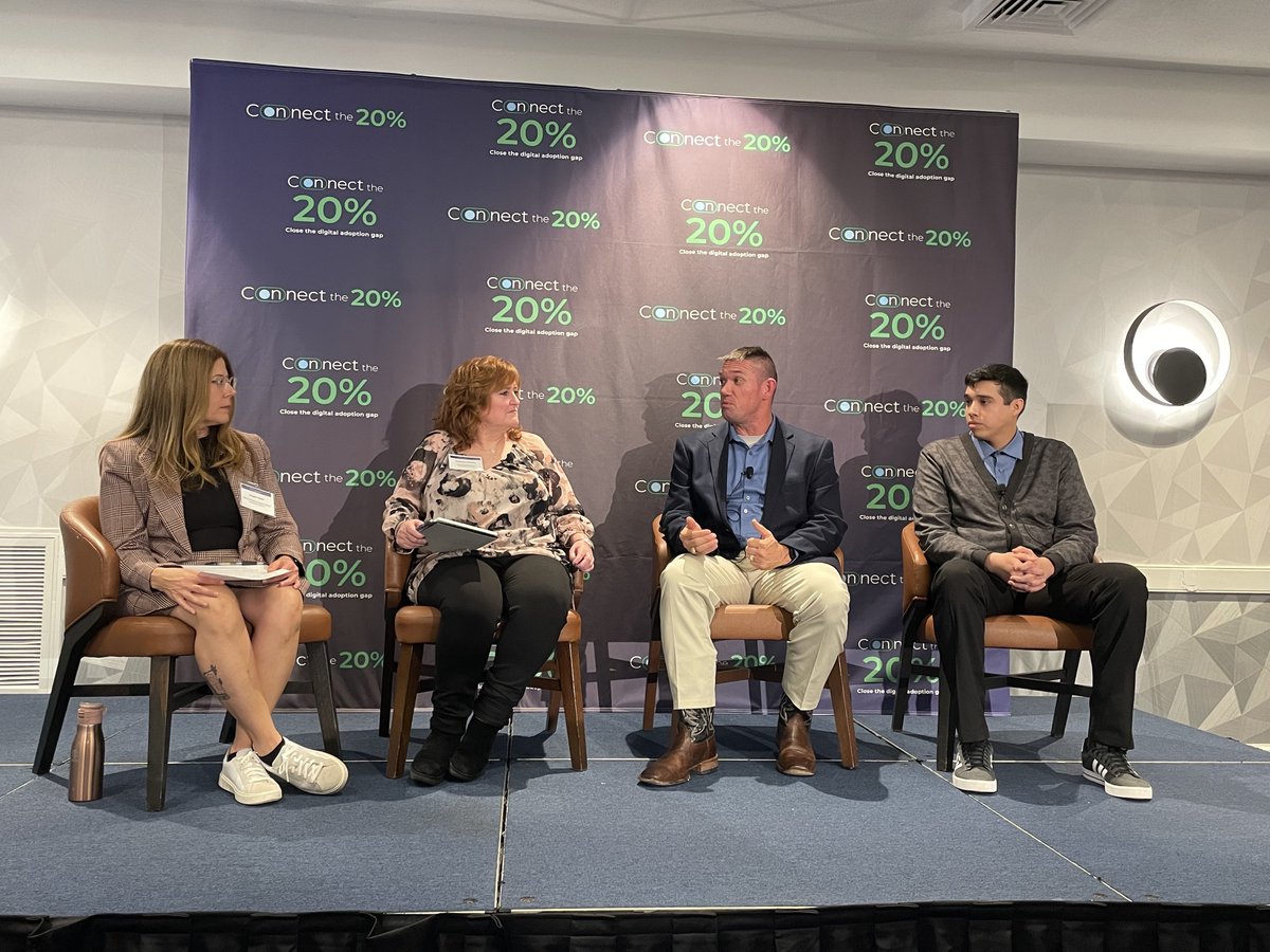NetworkOnUSA's tweet photo. Our next panel discusses the different challenges of working to #Connect20 between urban, suburban, and rural areas! @netinclusion's @angelasiefer moderates with @eastersealshou's Walter Prescher, ConnectLakeCounty's Candace Browdy, and @CherokeeNation's Kendall Lee-Daugherty! https://t.co/j5OEqX65um