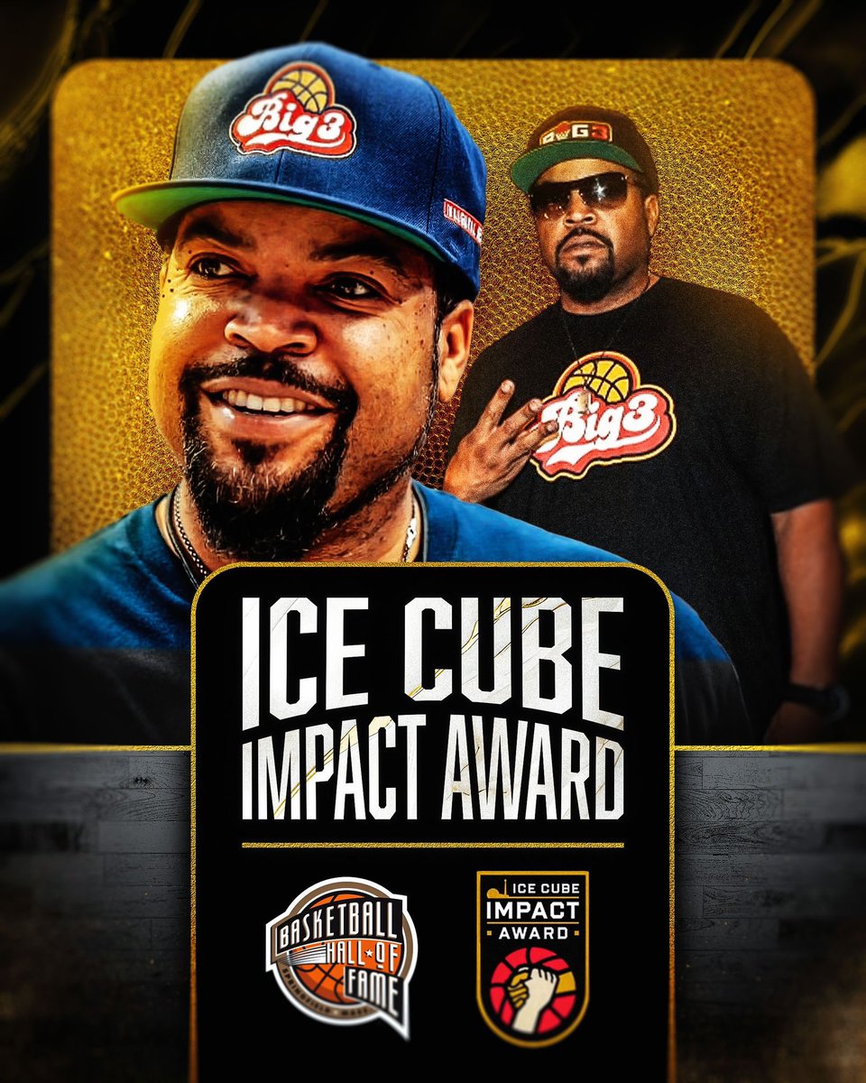 Naismith Basketball Hall of Fame and @icecube Announce Inaugural Ice Cube Impact Award. 🔗 hoophall.com/news/naismith-… #CubeImpactAward