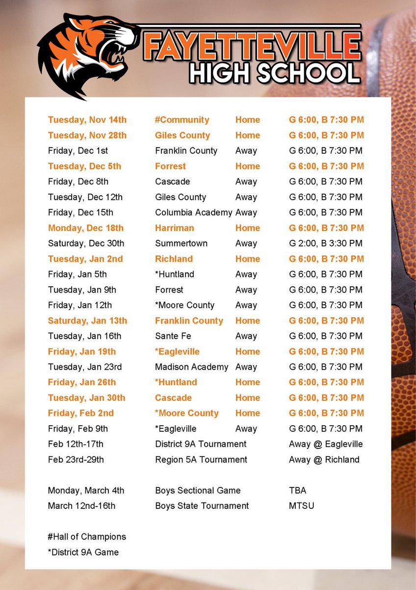 The season starts at home tonight for the Tigers!