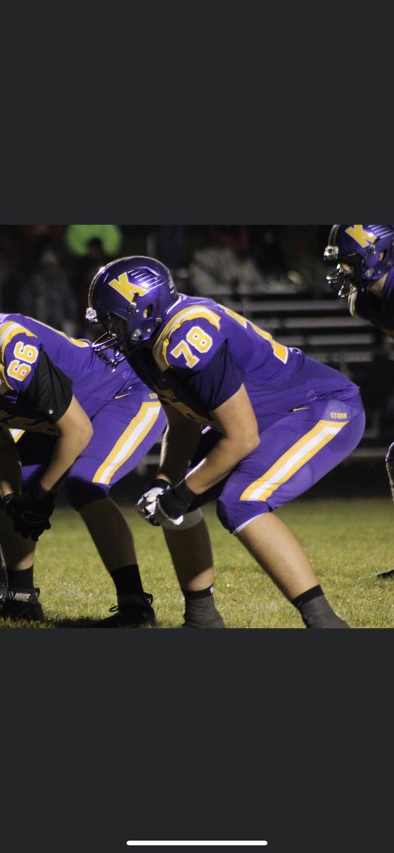 I am honored to be listed on the first team All State Offensive Line and Honorable Mention All State for Defensive Line!