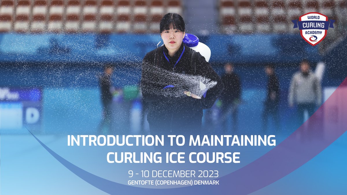World Curling (@worldcurling) on Twitter photo Learn how to maintain your curling ice in our latest course from the World Curling Academy!
๐ 9-10 December
๐บ๏ธ Copenhagen, Denmark
Register at: worldcurlingacademy.org or contact Asmus Jorgensen asmusbj@gmail.com Learn how to maintain your curling ice in our latest course from the World Curling Academy!
๐ 9-10 December
๐บ๏ธ Copenhagen, Denmark
Register at: worldcurlingacademy.org or contact Asmus Jorgensen asmusbj@gmail.com