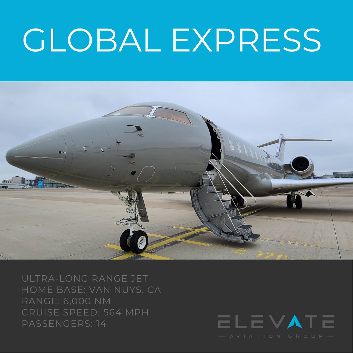 elevate_jet's tweet image. Aircraft For Sale: The Bombardier Global Express is a large cabin business jet boasting a range of 6k nautical miles, making it ideal for international travel. Call Brooke Brown +1.603.395.3587 for more information or email brooke.brown@elevatejet.com. #BombardierGlobalExpress