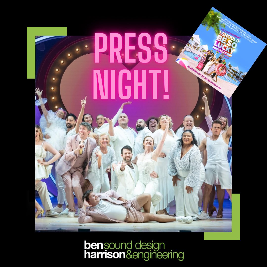 Press Night! 

Wishing the cast, crew, producers and fellow creative team members all the best for a successful tour! 

#IShouldBeSoLucky #MusicalTheatre #PressNight