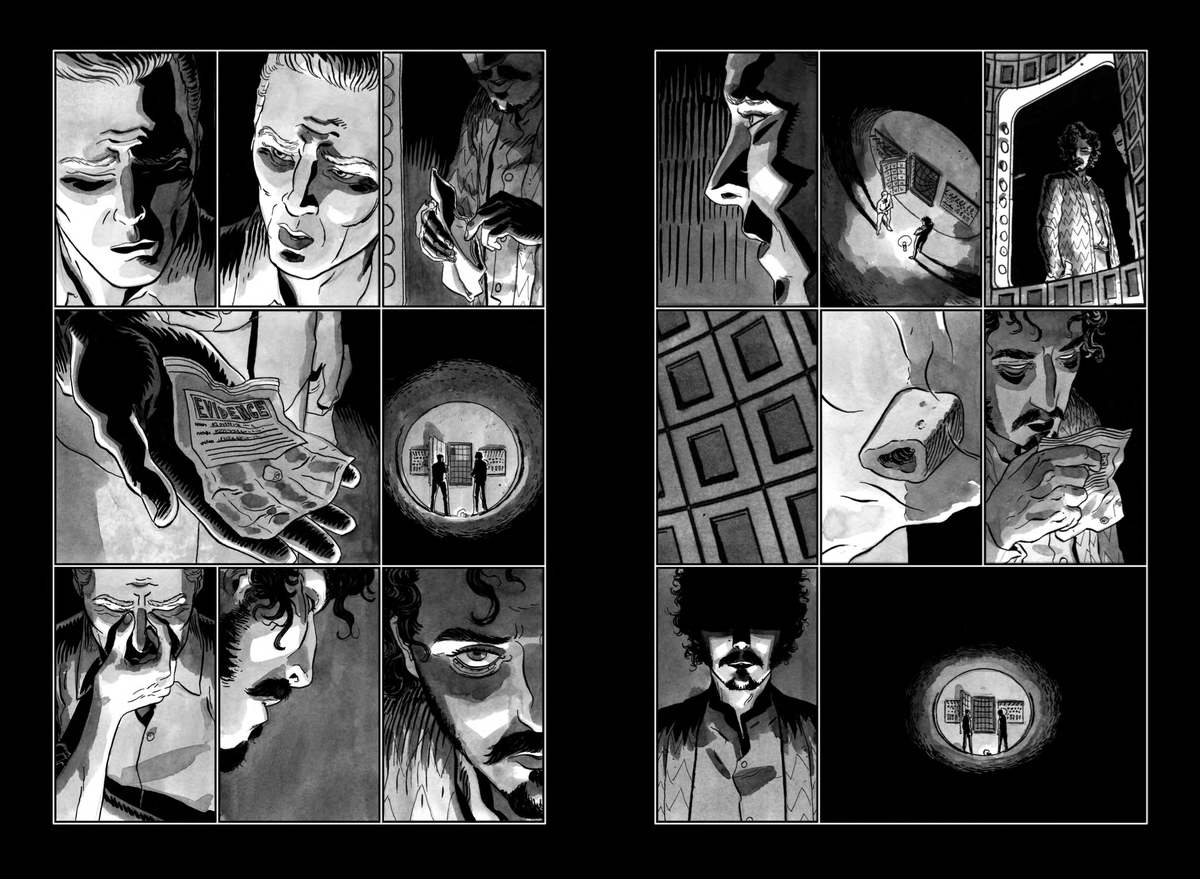 Some inks from DARK SPACES: DUNGEON #1