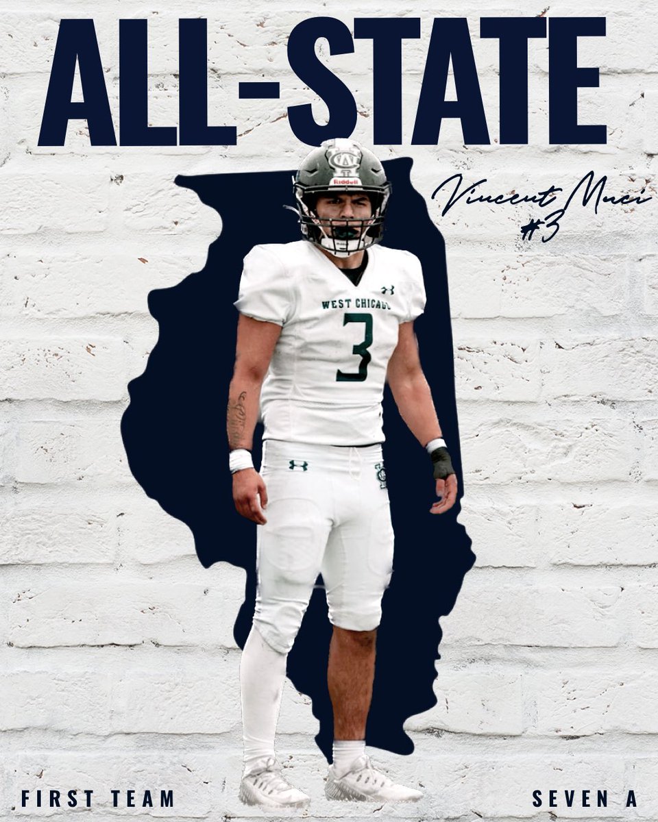 All-Conference✔️
All-County✔️
All-State✔️

Vincent Muci cements himself as a Wildcat Football legend as he joins elite company. He becomes the 2nd Wildcat ever to be named to the IHSFCA All-State Team. Congratulations <a href="/VincentMuci3/">Vincent Muci</a>! 

#GoCats #BBB <a href="/WeGoAthletics/">WeGoAthletics</a>