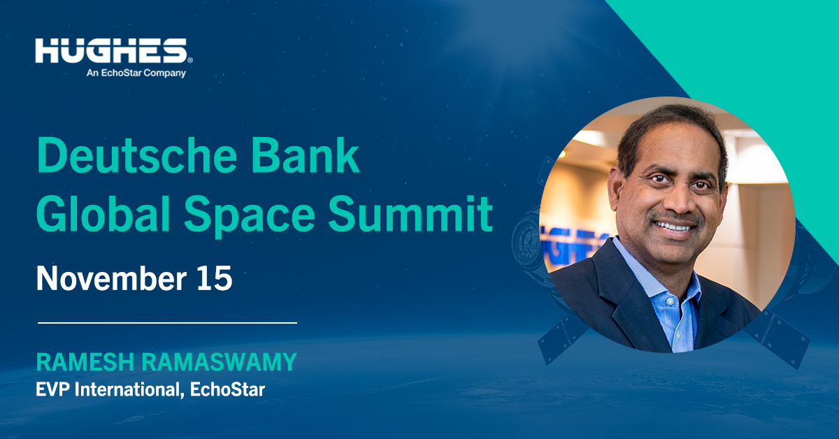 EchoStar (@echostar) on Twitter photo Ramesh Ramaswamy, EVP International at EchoStar, joins the Direct-to-Device Connectivity panel at the <a href="/DeutscheBank/">Deutsche Bank</a> #GlobalSpaceSummit on Wednesday, November 15 in New York City.
Register: okt.to/ehgUzt
#Satellite #Space #Connectivity #Innovation #Technology Ramesh Ramaswamy, EVP International at EchoStar, joins the Direct-to-Device Connectivity panel at the <a href="/DeutscheBank/">Deutsche Bank</a> #GlobalSpaceSummit on Wednesday, November 15 in New York City.
Register: okt.to/ehgUzt
#Satellite #Space #Connectivity #Innovation #Technology